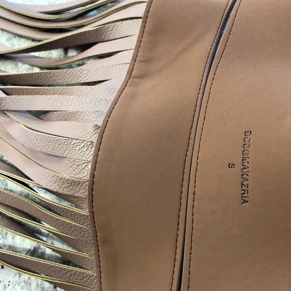 BCBG Light Brown Fringe style belt; Size S - Picture 5 of 5